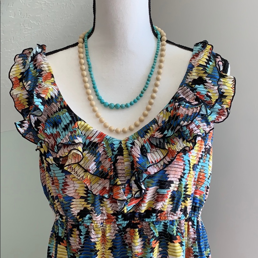 Blu Sage Ruffle Dress - Picture 3 of 5